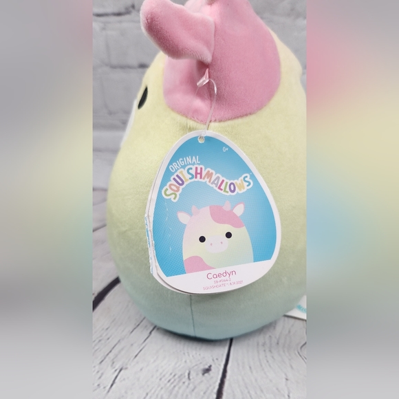 Original Squishmallows 8in Easter Edition Caedyn the Cow - Picture 3 of 4